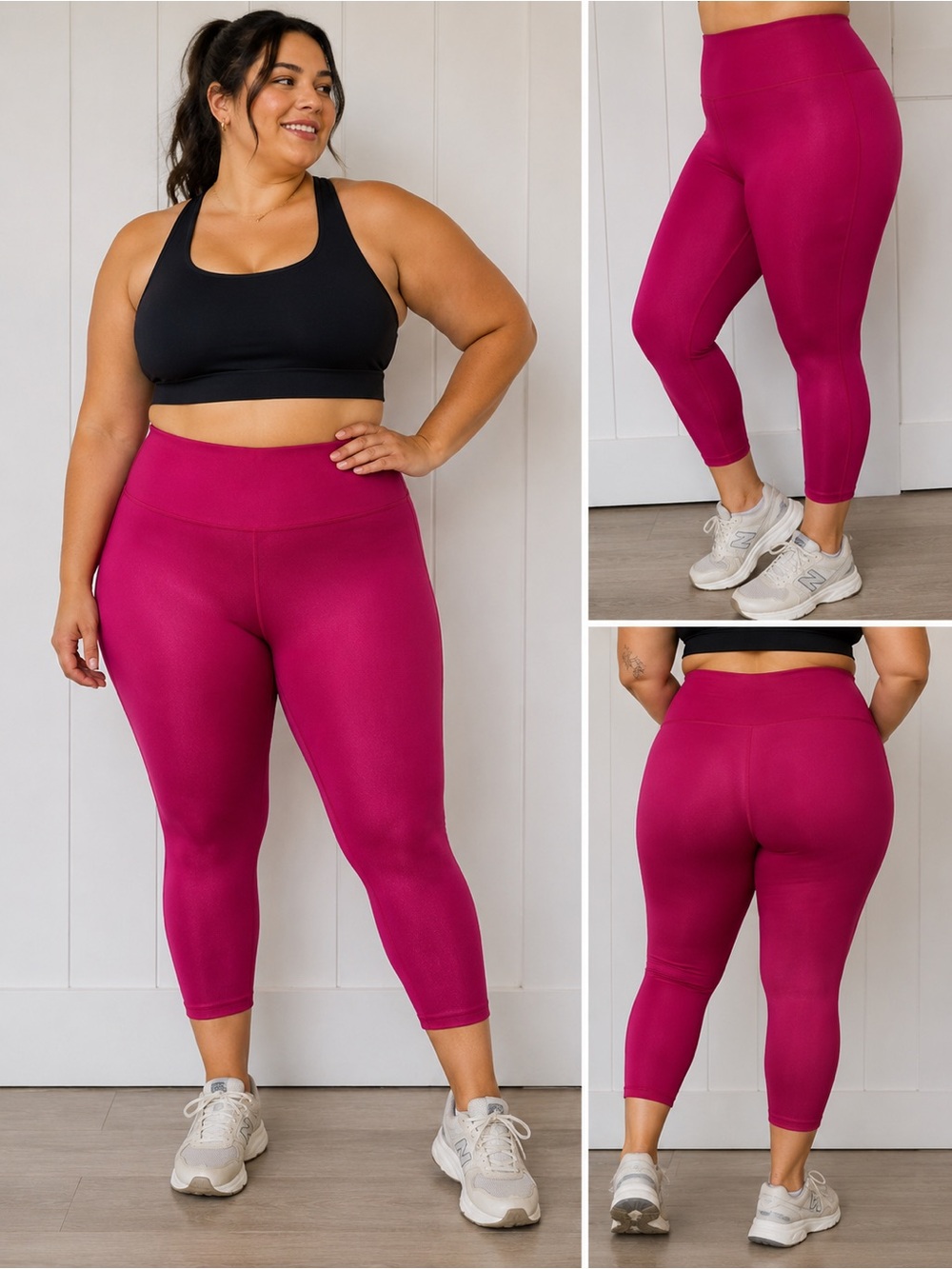 Athleta Elation Shine 7/8 Leggings Women’s 2X Pink High Rise Yoga Tights